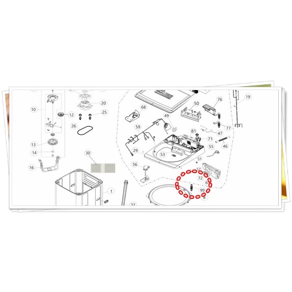 อะไหล่ของแท้/ท่อน้ำเครื่องซักผ้าฮิตาชิ/HITACHI/PTSF-250ZFV รูปที่ 3