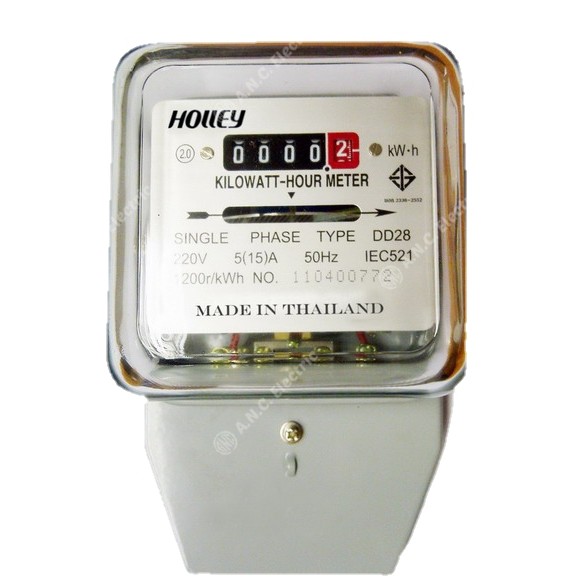 HOLLEY มิเตอร์ไฟฟ้า 5(15)A รุ่น HLD01