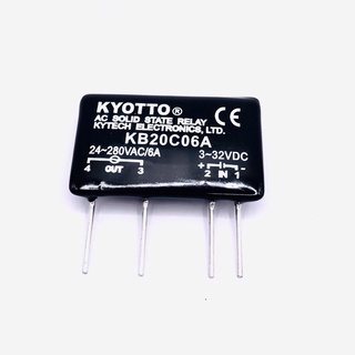 KB20C06A-6A Relay Solid โซลิดสเตตรีเลย์ 6A in-3~32VDC-Out-24~280VAC มีของพร้อมส่งในไทย