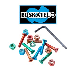 น็อตยึดทรัคสเก็ตบอร์ด BD Skate Co Hardware พร้อมส่ง