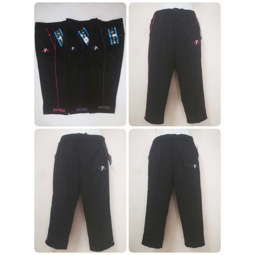 News Women & Men Pants 3/4/Cotton/Seluar 3/4 Wanita Sports Elastis
