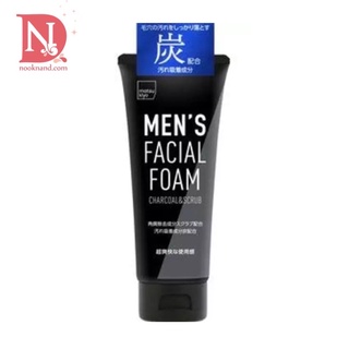 Matsukiyo Mens Facial Foam Charcoal&amp;Scrub 120g. มัทซึคิโย ชาโครล สครับ โฟมล้างหน้าเพื่อผิวหน้าผู้ชาย