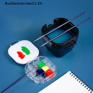 【Buildvictories11】กล่องเก็บแปรง พาเลท 16 ช่อง พับได้ ให้ความชุ่มชื้น