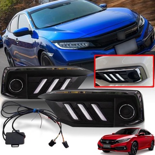 ไฟเดย์ไลท์ LED HONDA ซีวิค DRL CIVIC ปี 2019 - 2022 พร้อมชุดสายไฟ 1 ชุด