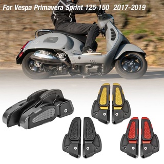 อะแดปเตอร์ที่พักเท้า อะลูมิเนียม CNC สําหรับรถจักรยานยนต์ Vespa Prima 125 150 SPRINT 2017-2022