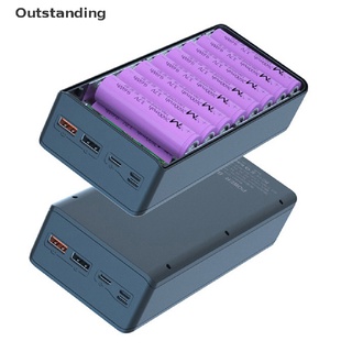 Outstanding กล่องเก็บแบตเตอรี่ไร้สาย ชาร์จเร็ว 16*18650 USB