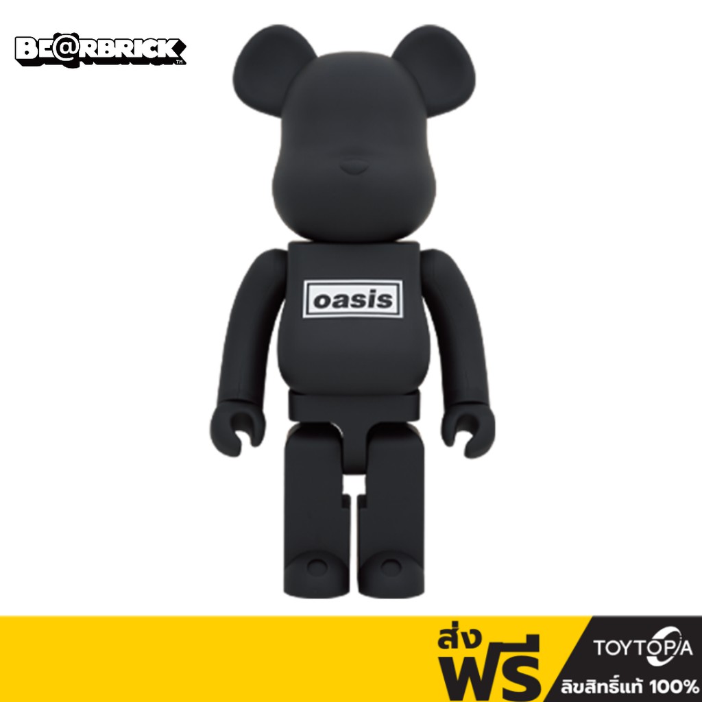 Medicom Toy Bearbrick Oasis Black Rubber Coating 1000% (ของ