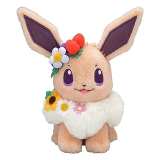 ของเล่นตุ๊กตา Pokemon Spring Eevee &amp; Pikachu น่ารัก สําหรับเด็ก