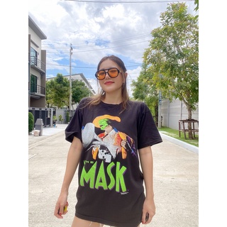 [S-5XL] THE MASK - UNISEX เสื้อยืดผ้าฟอก เสื้อลายการ์ตูน