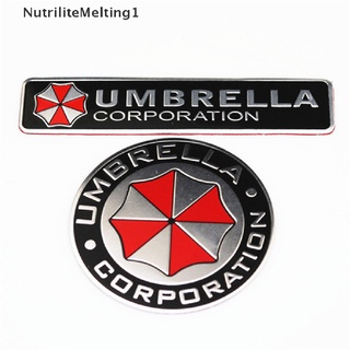 [NutriliteMelting1] สติกเกอร์อลูมิเนียมอัลลอย ลาย Resident Evil 3D สําหรับติดตกแต่งร่ม