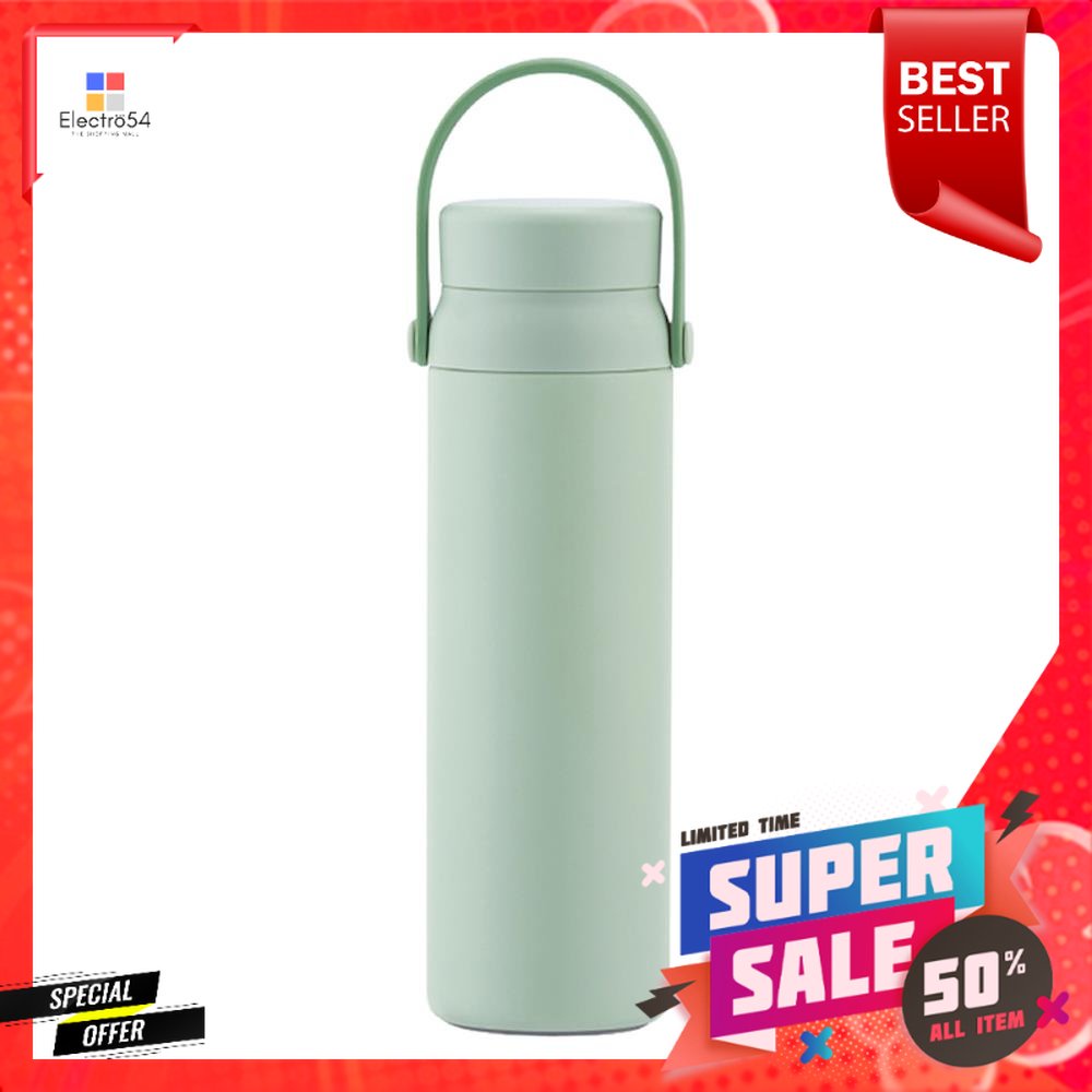 กระติกสุญญากาศ LOCKNLOCK TUMBLER 450 มล. สีมิ้นต์VACUUM INSULATED TUMBLER LOCKNLOCK TUMBLER 450ML MI