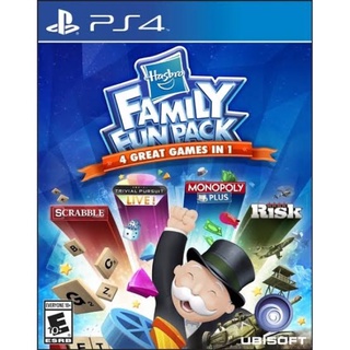 Hasbro Family Fun Pack PS4  มี 4 เกม Monopoly , RISK , TRIVIAL PURSUIT Live , SCRABBLE