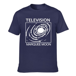 เสื้อยืด ผ้าฝ้าย พิมพ์ลาย Marquee Moon สีดํา สําหรับผู้ชาย