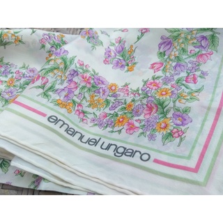 ผ้า silk คลุมไหล่ ผูกคอ emanuel ungaro