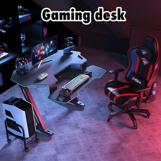 โต๊ะเกมมิ่ง 2 ชั้น โต๊ะคอมพิวเตอร์ มีชั้นวางคีย์บอร์ด Gaming Dask จัดส่งฟรี