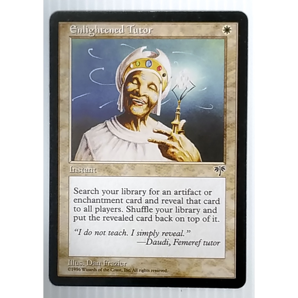 MTG Card Black Core - Legacy Set - Instant - Enlightened Tutor (Magic: The Gathering - English Proxy