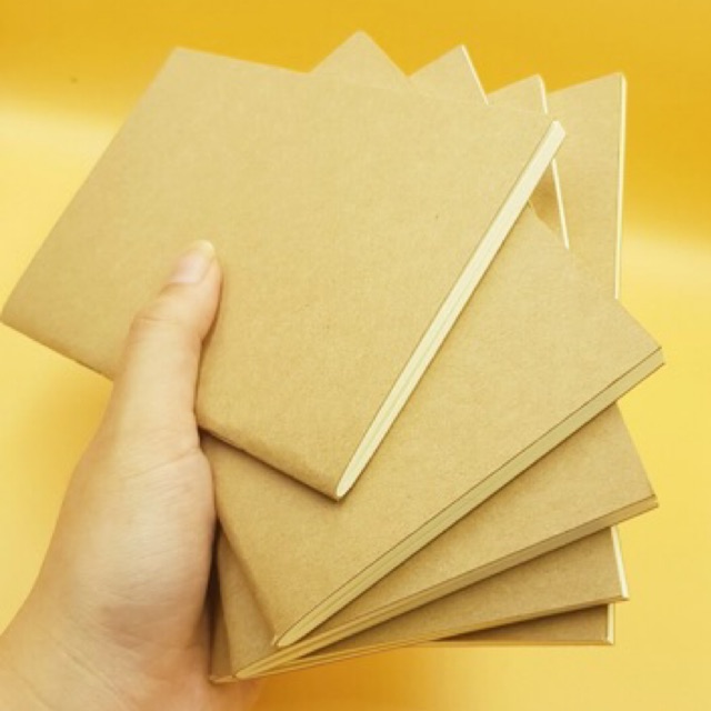 สมุดปกน้ำตาล A6 สันห่วง สันเย็บแม็ก เนื้อในถนอมสายตา 🎉