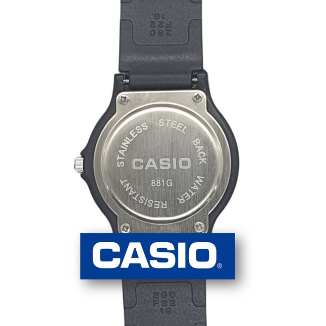 (กันน้ำ) นาฬิกาcasio พร้อมกล่อง นาฬิกาข้อมือผู้ชาย casio สายยาง สีดำ นาฬิกาคาสิโอ้ RC537