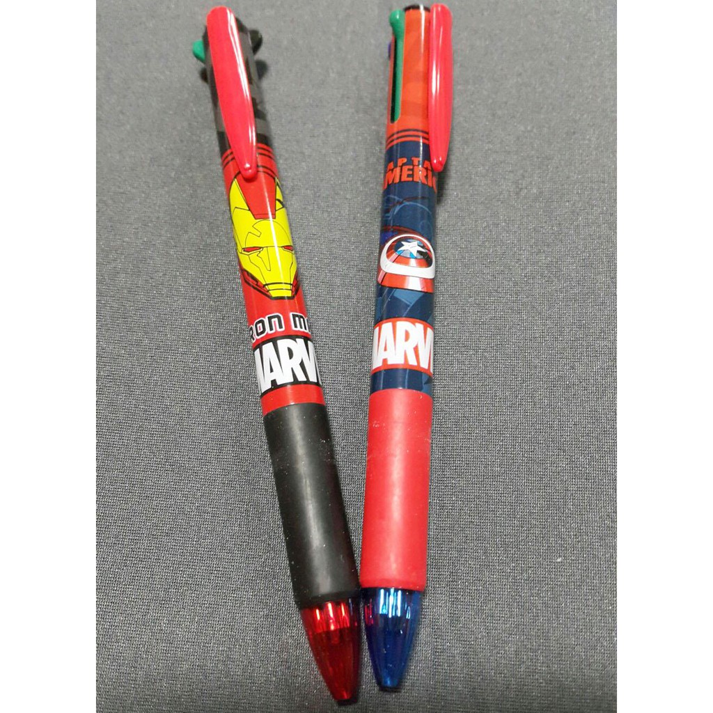 ปากกาลูกลื่นเจล 4 in 1 ลาย Marvel,Iron man,Captain America