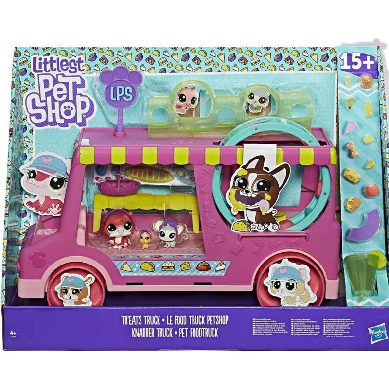 Littlest Pet Shop รถของเล่น Littlest Pet Shop แกล้งเล่นชุดวันเกิด