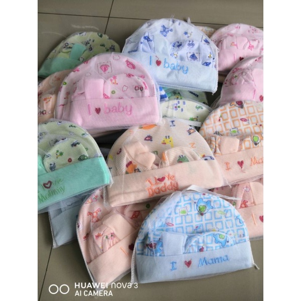 เซ็ทหมวก มือ เท้า แรกเกิด23.บาท