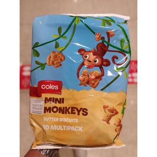 Coles Monkey Butter Buscuit  มินิมังคี บัตเตอบิสกิต   โคลส์ 250 กรัม