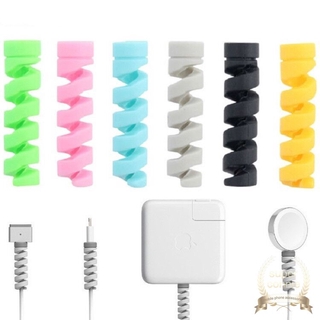 สายเคเบิลข้อมูล แบบเกลียว วัสดุซิลิโคน สีแคนดี้ สําหรับโทรศัพท์ทุกรุ่น 1 ชิ้น