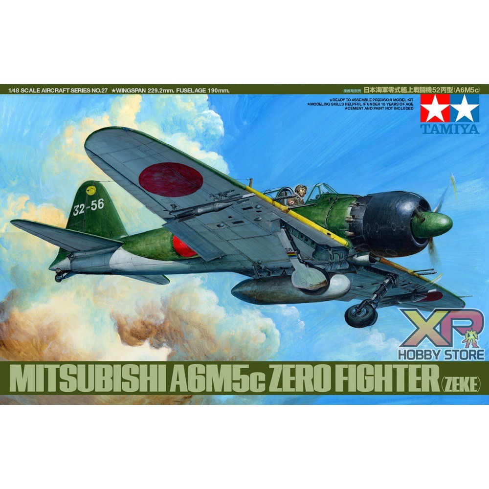 [Tamiya] 1/48 : Mitsubishi A6M5c Zero Fighter (Zeke) (TA 61027)