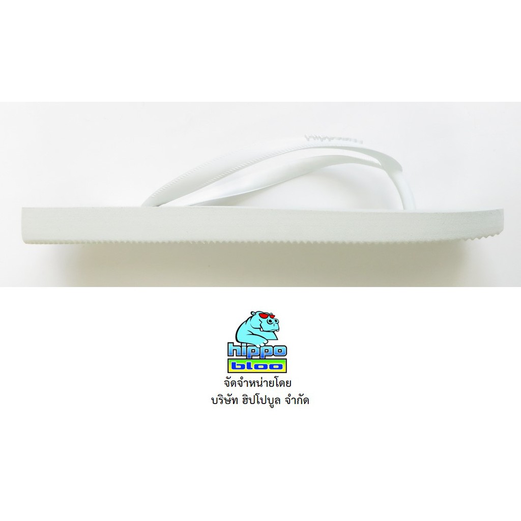 Hippo bloo รองเท้าแตะฮิปโปบูล White ขาว สายเล็ก เบอร์9-10.5