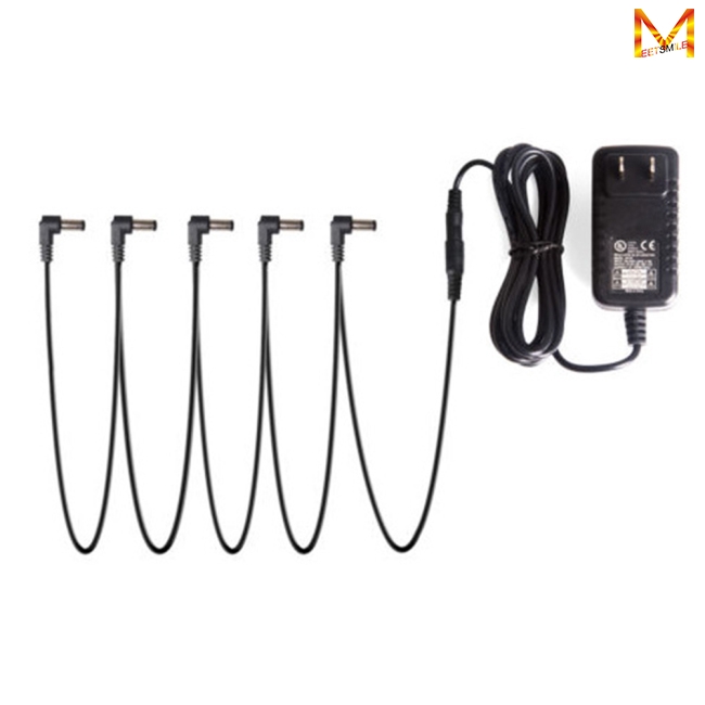 Music Stop Guitar Pedal Power Adapter Daisy Chain Cable 1 To 3 Ways Guitar Effect Pedal Accessory 9V 850mA Adapter Converter | PH