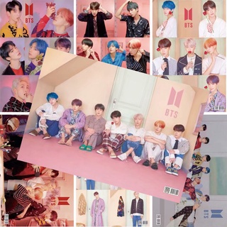 BTS โปสการ์ด bts สําหรับตกแต่งห้อง Random 2 ชิ้น/ชุด