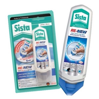 Sista RE-NEW ซิสต้า รีนิวซิลิโคนยาแนว สูตรน้ำ 100 ml ,ยาแนวสีขาว