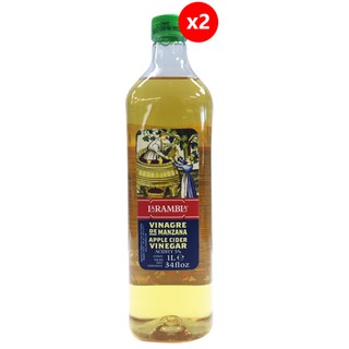 [แพ็คคู่] La Rambla APPLE CIDER VINEGAR 1000 mLx2 ลาแลมบร้า แอปเปิ้ลไซเดอร์ - LR95x2