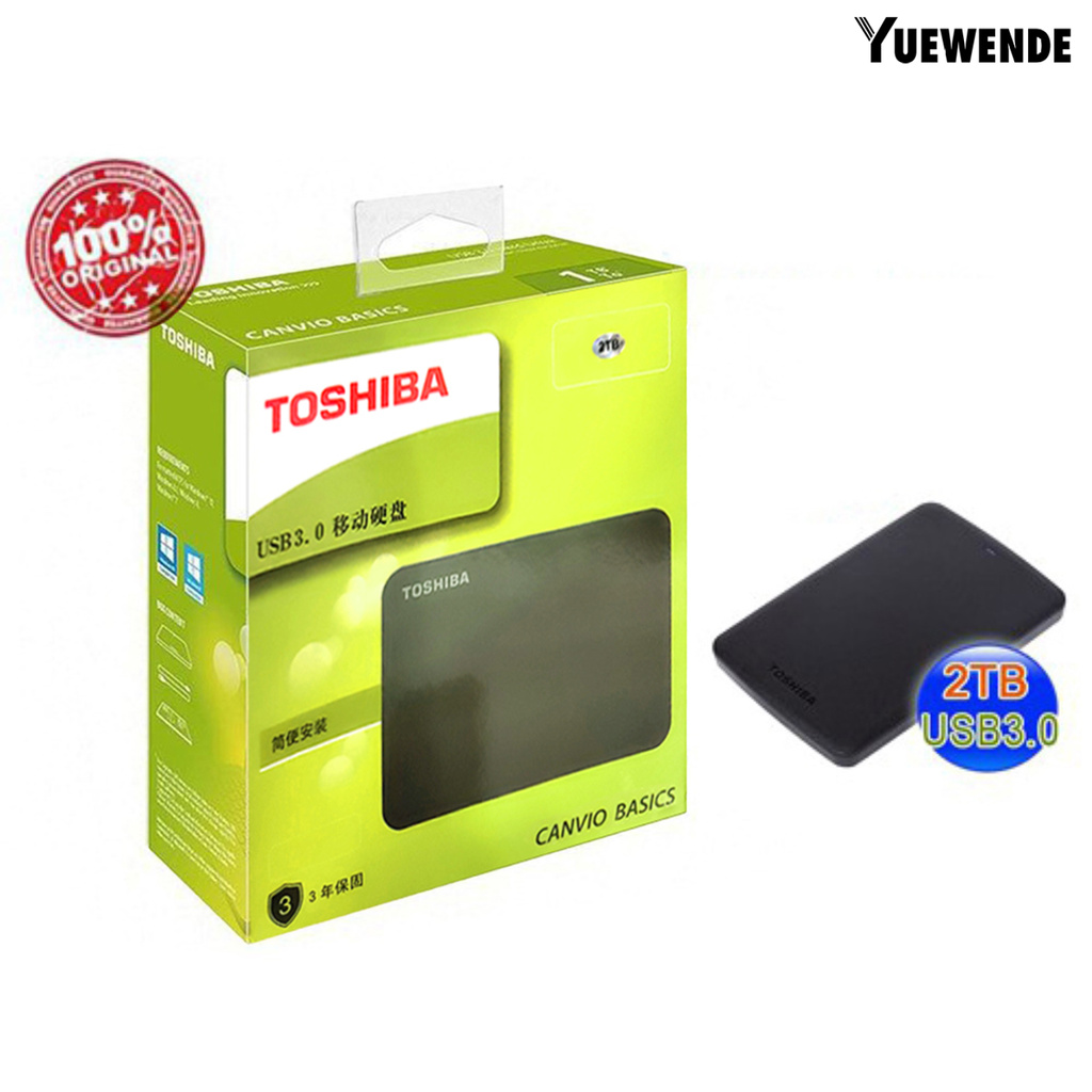 COD! TOSHIBA 500GB/1TB/2TB High Speed USB 3.0 External Hard Disk Drive for PC Laptop