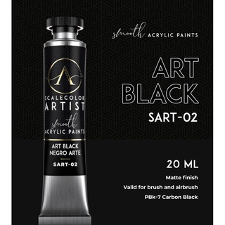 ART BLACK สีโมเดลเกรดพรีเมี่ยม Scale 75