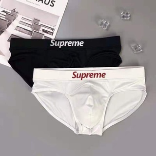 พร้อมส่งกางเกงในชาย Supreme ทรงbrief ผ้าไนลอน เนื่อผ้าลื่น สามารถใส่ว่ายน้ำได้