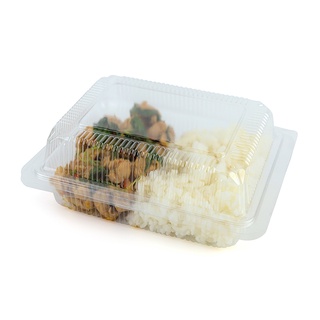 กล่องอาหารใส รุ่น OPS-104 ยกแพ็ค 100ใบ กล่องใส กล่องใส่อาหาร กล่องอาหาร CLEAR FOOD BOX CONTAINER