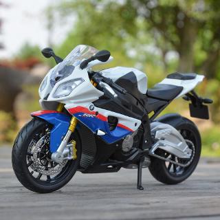 Maisto 1:12 BMW S 1000 RR รถหล่อแบบคงที่โมเดลรถจักรยานยนต์ของเล่นงานอดิเรกของสะสม