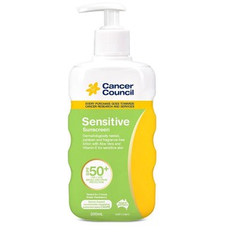 Cancer Council SPF 50+ Sensitive Pump 200ml