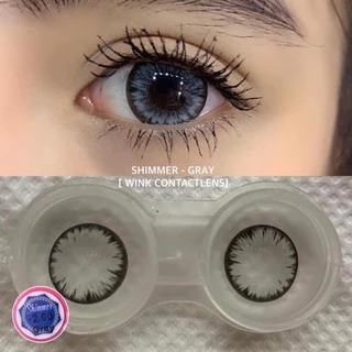 💋 สุดปัง มีค่าสายตา 💋 Wink Shimmer Gray Brown Black บิ๊กอาย สุดปัง คอนแทคเลนส์ รายเดือน มีอย แถมตลับฟรี เลนส์นิ่ม สวยปัง
