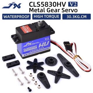 Jx CLS5830HV เซอร์โวโลหะ กันน้ํา 30 กก. สําหรับรถบังคับ 1/10 Traxxas TXR4 Rc4wd