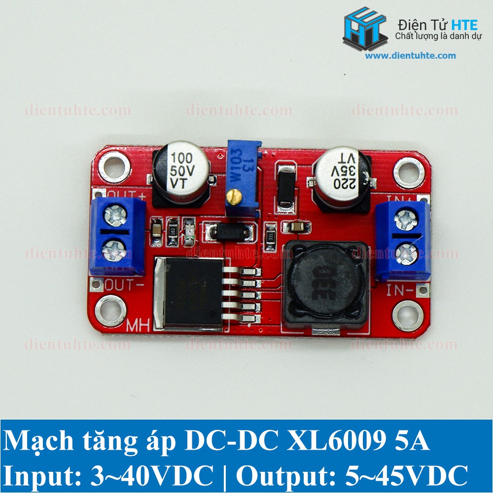 วงจรบูสเตอร์ DC-DC XL6019 5A [HTE Quy Nhon CN2]