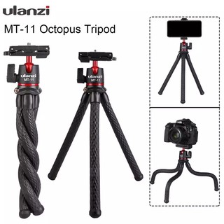 Ulanzi MT-11 Flexible Octopus Tripod for DSLR Smartphone 2 in 1 Tripod Extend 1/4 Screw for Magic Arm Led Video Light