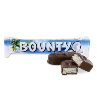 Bounty Chocolate Bar 24 x 57g (1 box) ++ บาว์นตี้ ช็อกโกแลตบาร์ 20 x 57 กรัม (1 กล่อง)