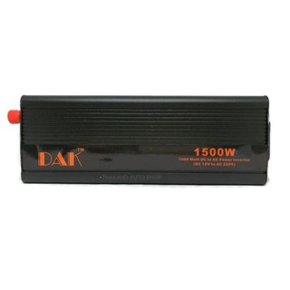 Thailand Power Inverter ตัวแปลงไฟรถเป็นไฟบ้าน 1500W (สีดำ)