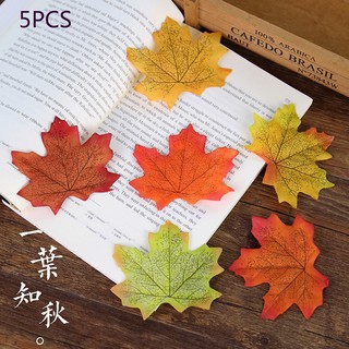 พร็อพถ่ายรูป ใบ🍁🍁🍁 5 ชิ้น ใบไม้ปลอมสำหรับประกอบฉาก