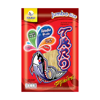 [แพ็ค 6] TARO ทาโร ขนมปลาเส้น ขนาด 30 บาท รสซูเปอร์แซ่บ 30ก.
