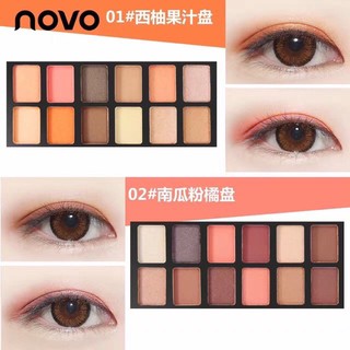 Novo Noble Eye Shadow 12 สี อายแชร์โดว์ โนโว Novo Lure Noble 5140 (สินค้าเซลล์ไม่มีกล่อง)