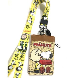 สายคล้องคอ สายคล้องบัตร ที่ใส่บัตร ซองใส่บัตร ที่ใส่บัตร พร้อมสายคล้องคอ ลาย SNOOPY   Y B     สนูปปี้  PEANUTS  B  งานดี