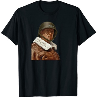 [S-5XL]จอร์จ เอส ทั่วไป เสื้อยืด ลาย Patton Old-fashioned สไตล์ย้อนยุค